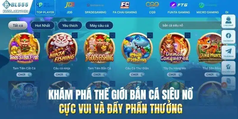 Khám Phá Thế Giới Bắn Cá Siêu Nổ Cực Vui Và Đầy Phần Thưởng