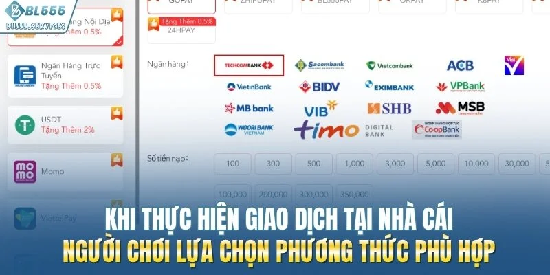 Hội viên có thể lựa chọn phương thức phù hợp