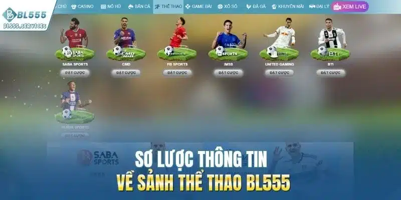 Sơ lược thông tin về thể thao BL555